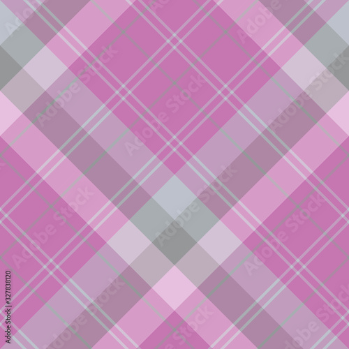 Seamless pattern in fine grey, lilac and pink colors for plaid, fabric, textile, clothes, tablecloth and other things. Vector image. 2