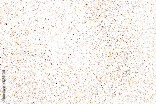 Coffee Color Grain Texture Isolated on White Background. Chocolate Shades Confetti. Brown Particles. Digitally Generated Image. Vector Illustration, EPS 10. © sergio34