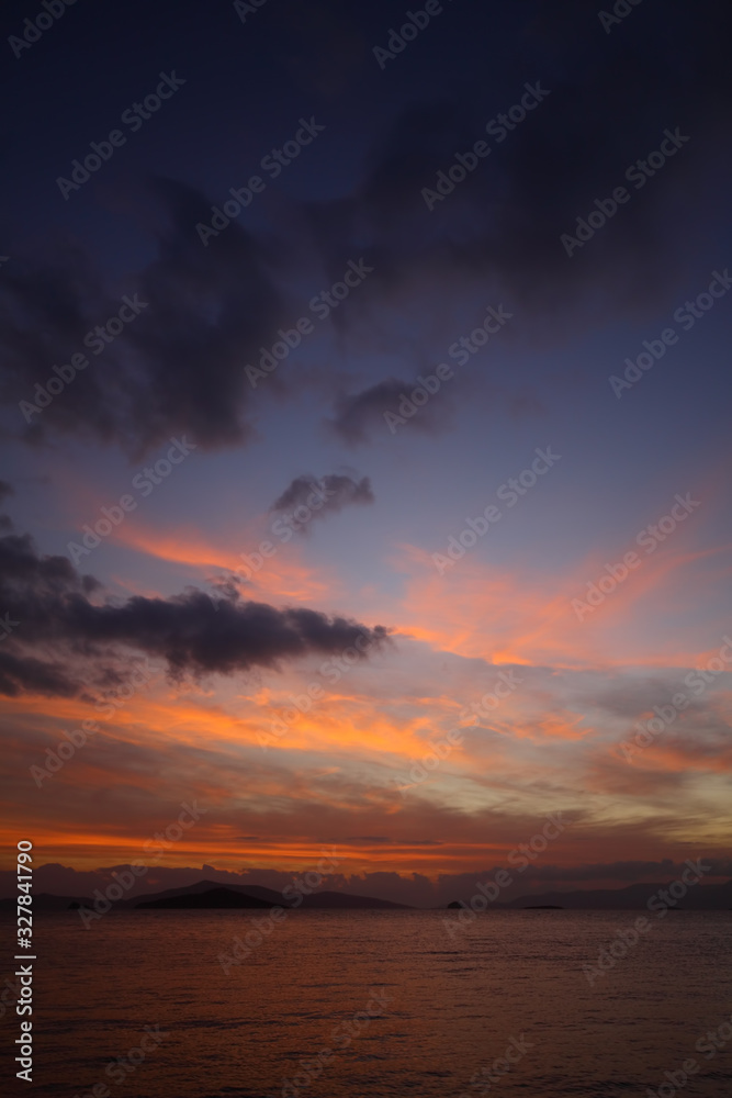 Seaside town of Bodrum and spectacular sunsets. Mugla, Turkey Seaside town of Bodrum and spectacular sunsets. Mugla, Turkey