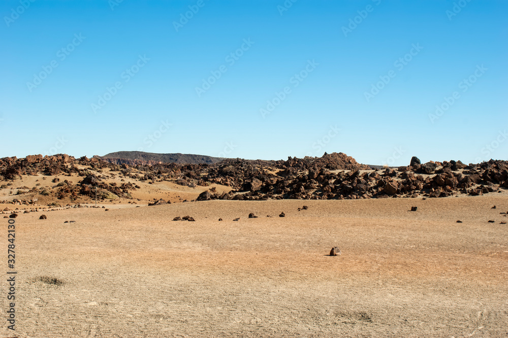 Landscape of the ancient Caldera of the Teide volcano. Landscape of the ancient Caldera of the Teide volcano.