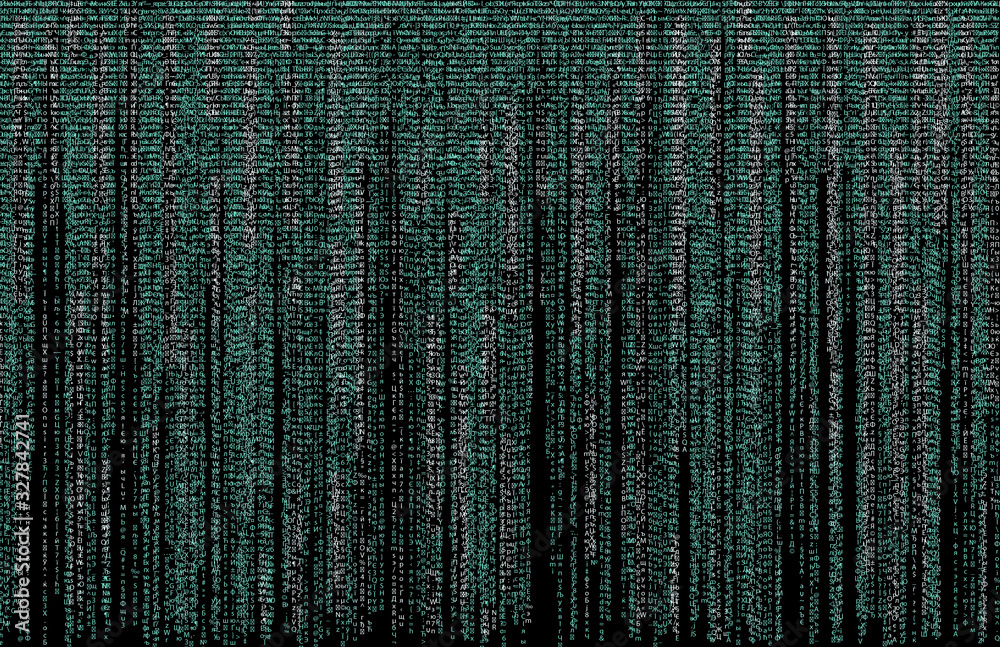 Illustration of source code written in programming language