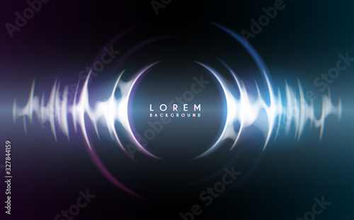 Abstract color sound waves background
