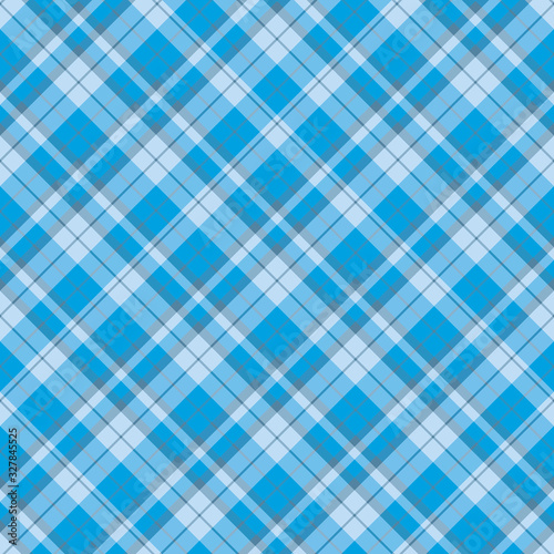 Seamless pattern in fine light and dark blue colors for plaid, fabric, textile, clothes, tablecloth and other things. Vector image. 2