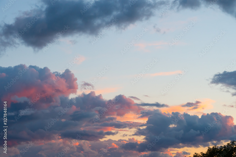 Fototapeta premium Colorful Clouds in Open Sky