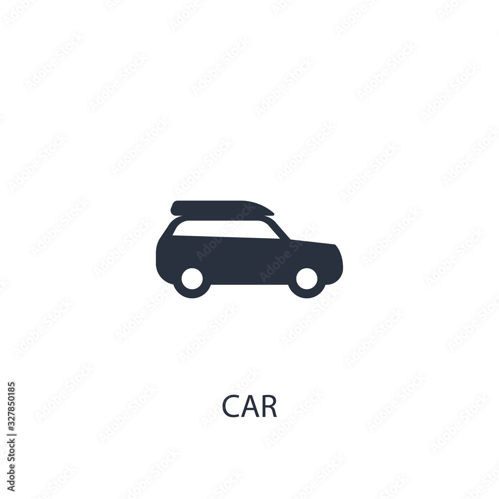 Car icon. Simple transport element illustration.