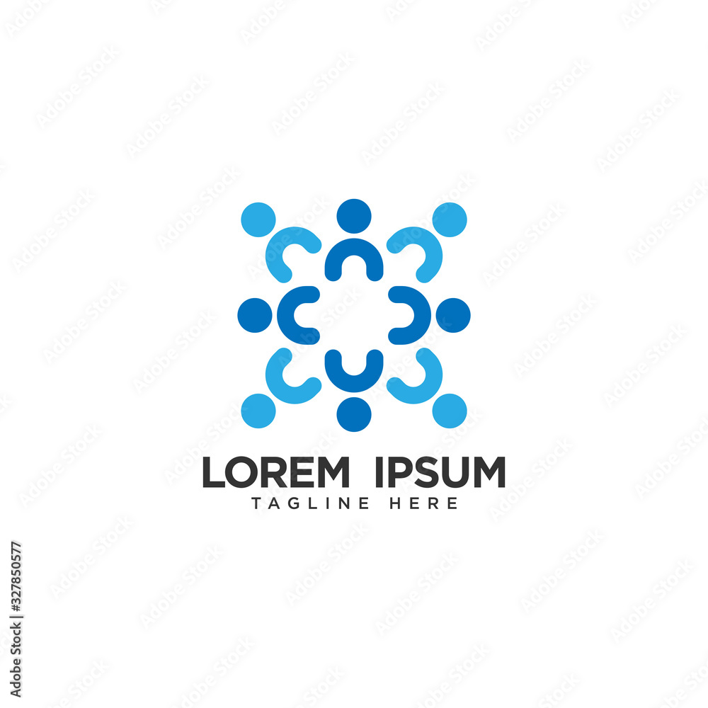 Human social, unity, together, connection, relation logo design template. Human social, unity, together, connection, relation logo design template.