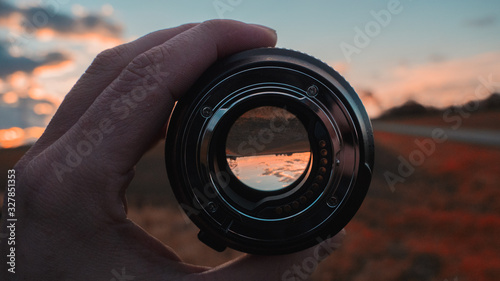 camera lens in the sky