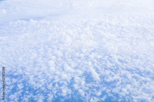 View of the clouds from the plane