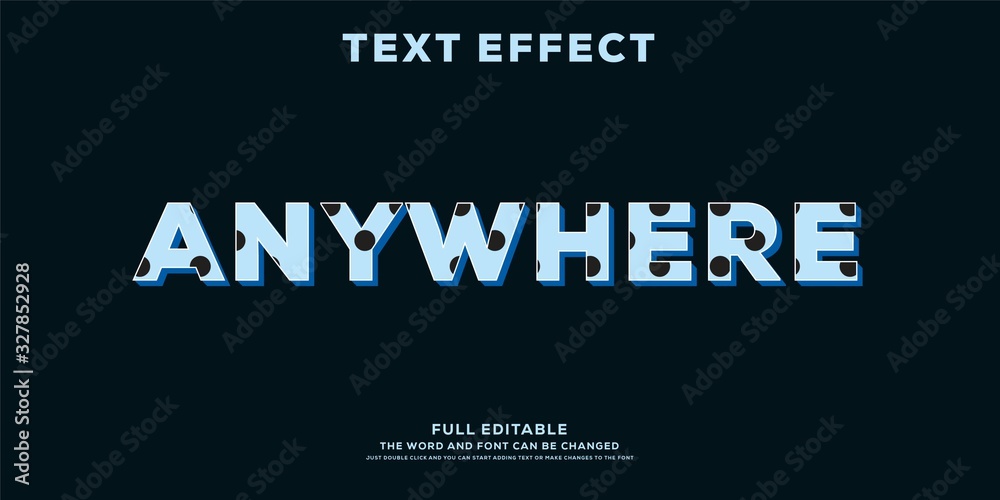 Modern font effect for banner Modern font effect for banner