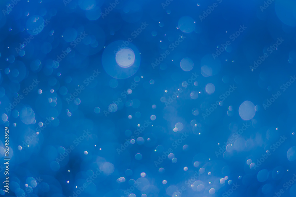 abstract sparkle bokeh light effect  with dark blue background, abstract bokeh background