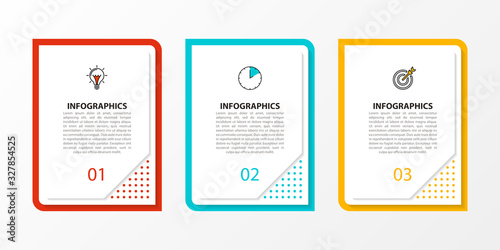 Infographic design template. Creative concept with 3 steps
