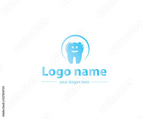dental logo design vector protection