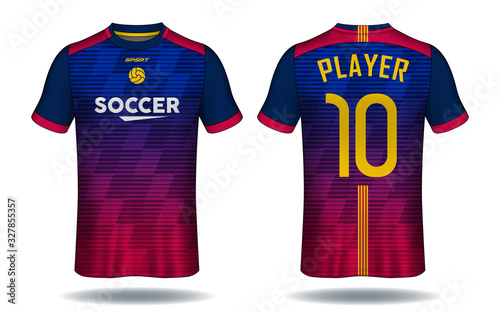 Soccer jersey template.sport t-shirt design.	