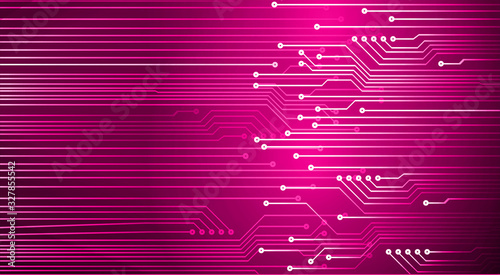 pinkcyber circuit future technology concept background