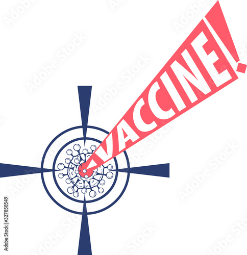 coronavirus vaccine concept  icon