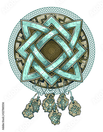 Symbols of the gods and decorations for tattoos or t-shirt designs