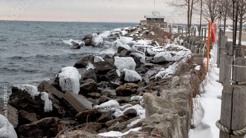 Photography Natures winter ice art in Toronto, Ontario, Canada