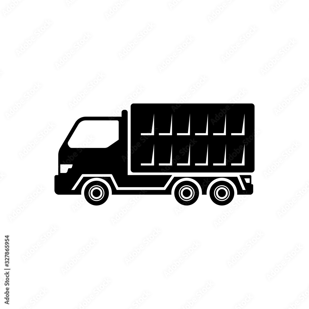 truck vector icon design. silhouette of truck isolated on white background. truck sign symbol truck vector icon design. silhouette of truck isolated on white background. truck sign symbol