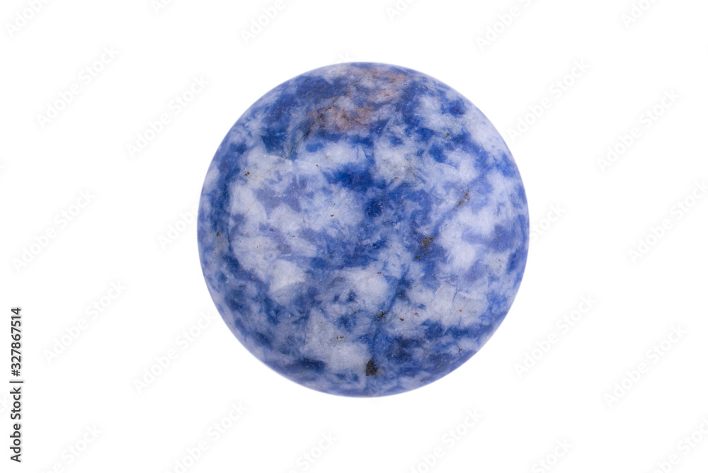Naklejka premium Natural cabochon stone on a white background
