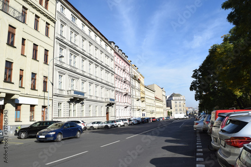 Cityscape near Prague Main Station, Prague, Czech Republic