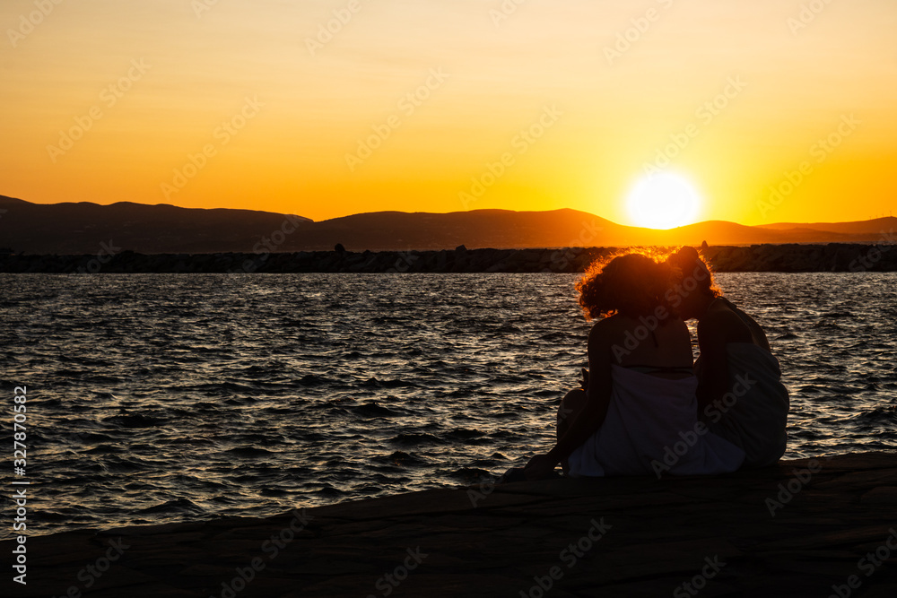 Fototapeta premium Naxos Sonnenuntergang