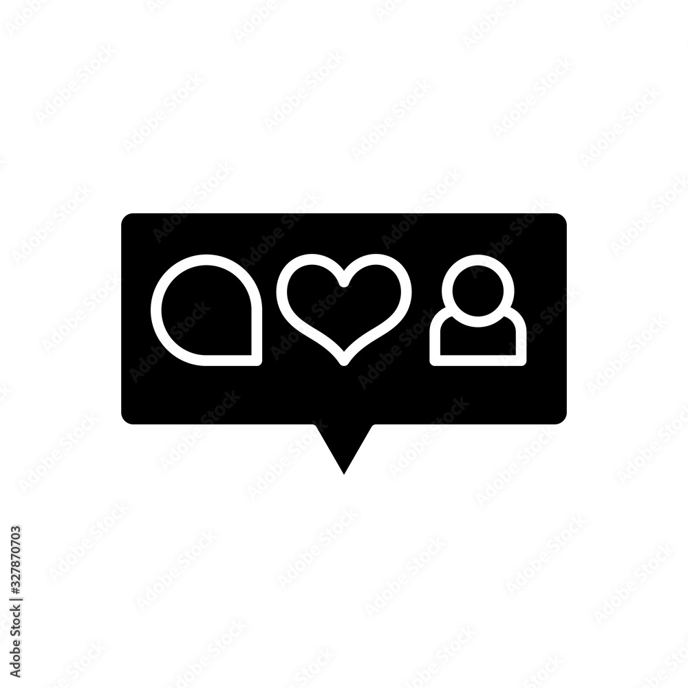 Personal icons black icon, concept illustration, vector flat symbol, glyph sign.