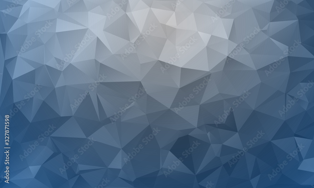 Abstract blue, water background from triangles, vector illustration. EPS10