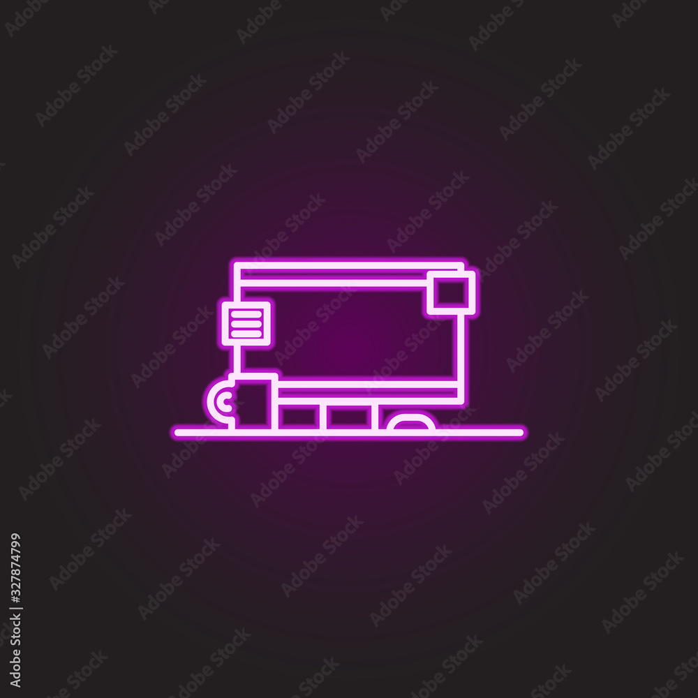 Design tool neon style icon. Simple thin line, outline vector of food and drink icons for ui and ux, website or mobile application Design tool neon style icon. Simple thin line, outline vector of food and drink icons for ui and ux, website or mobile application