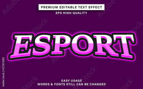 esports editable text effect