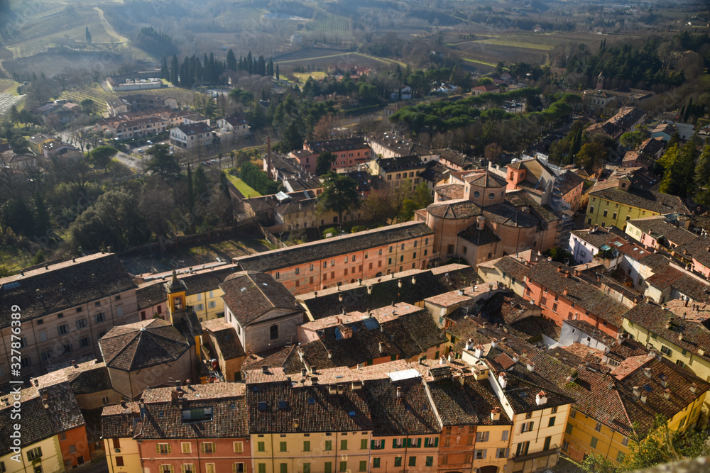 Fototapeta premium brisighella, in Italy, seen from the fortress