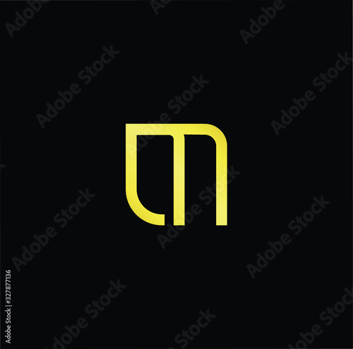 Initial based modern and minimal Logo. M ML LM letter trendy fonts monogram icon symbol. Universal professional elegant luxury alphabet vector design