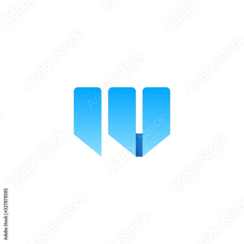 w letter double u logo vector icon illustration