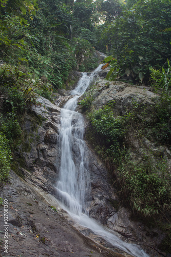 Mae Kampong Waterfall in Ban Mae Kampong  Mae On sub-district  Chiangmai  northern Thailand.