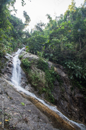 Mae Kampong Waterfall in Ban Mae Kampong  Mae On sub-district  Chiangmai  northern Thailand.