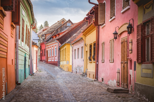 Colorful streets of Sighisoara