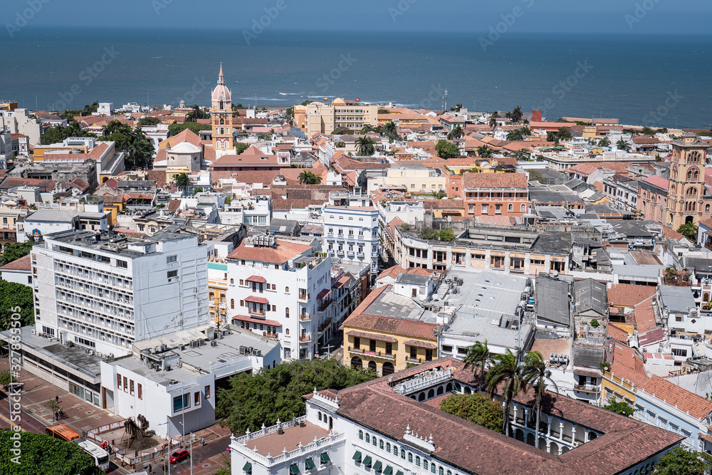 Ciudad de Cartagena, ciudad amurallada de Colombia