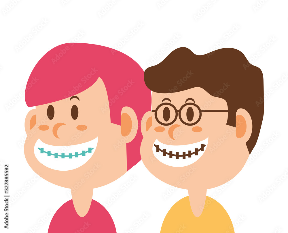 boys smiling on white background boys smiling on white background
