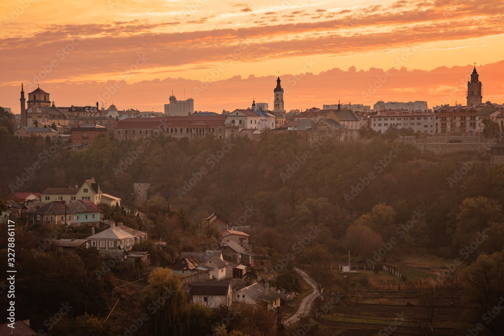 Fototapeta premium Panorama of Kamianets-Podilskyi