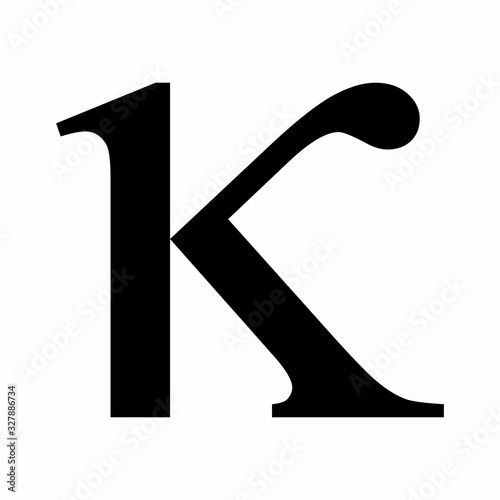 Kappa Greek letter icon