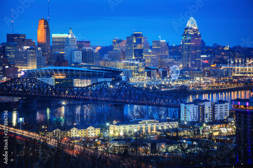 Cincinnati at night photo