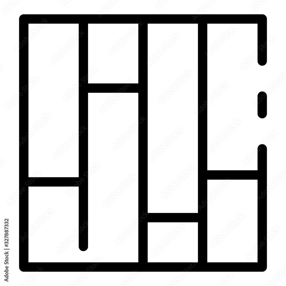 Room parquet icon. Outline room parquet vector icon for web design isolated on white background Room parquet icon. Outline room parquet vector icon for web design isolated on white background