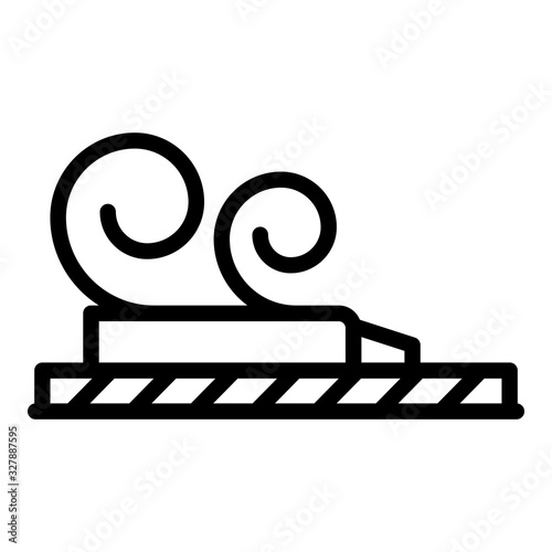 Wood window cleaning icon. Outline wood window cleaning vector icon for web design isolated on white background