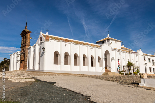 Lora del Rio, Spain. The Shrine of Setefilla, a Roman Catholic hermitage, home to a sculpture called the Virgen de Setefilla (Our Lady of Setefilla)
