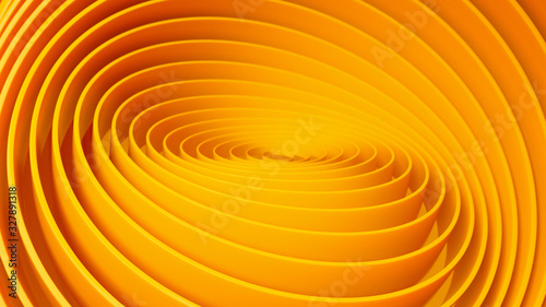 Abstract Background. Orange curvy ribbons.