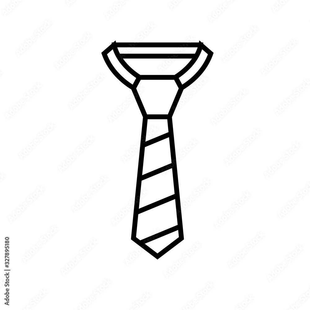 Tie line icon, concept sign, outline vector illustration, linear symbol. Tie line icon, concept sign, outline vector illustration, linear symbol.
