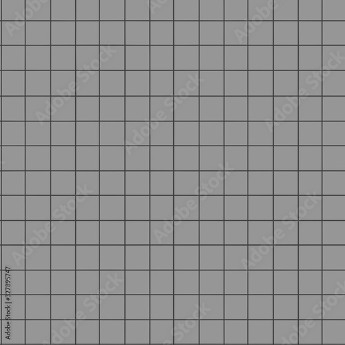 sheet of paper, seamless texture of graph paper, grid paper sheet, black straight lines on gray background, Illustration business office and the bathroom wall. abstract texture background.