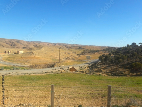 Landscapes of Gafayt in the outskirts of Jerada city in Morocco photo