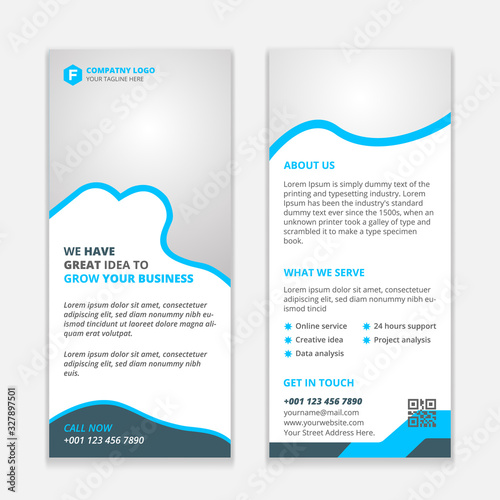 Corporate Rack Card and Dl Flyer Design. 