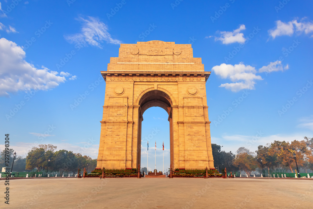 Famous India Gate, landmark of Delhi, India