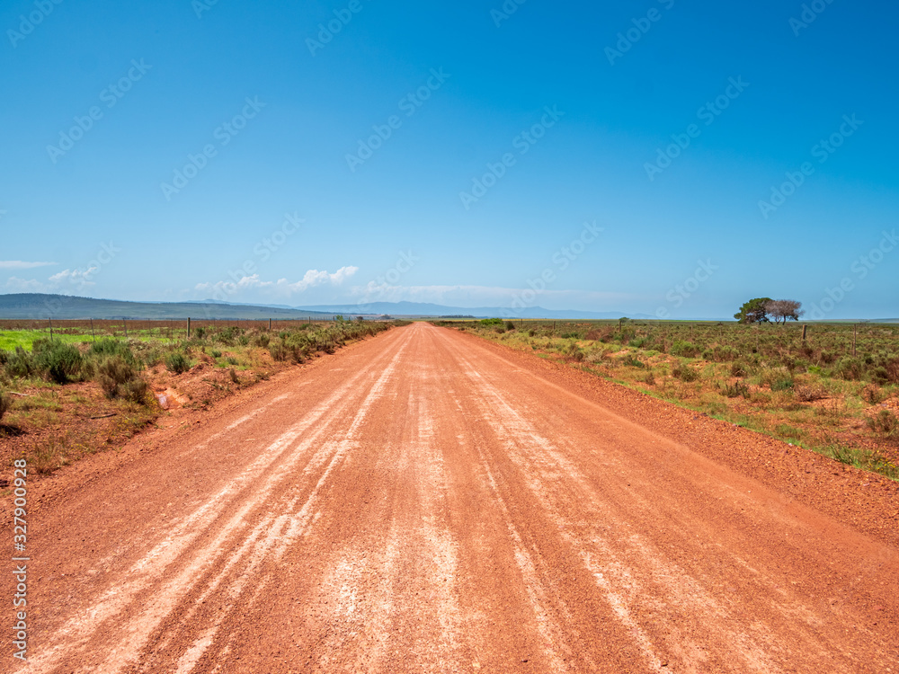 Straight road to nowhere in Africa